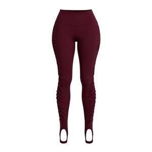 Lululemon Burgundy High Rise Leggings Size 2 Wine Red Yoga Athletic Pants